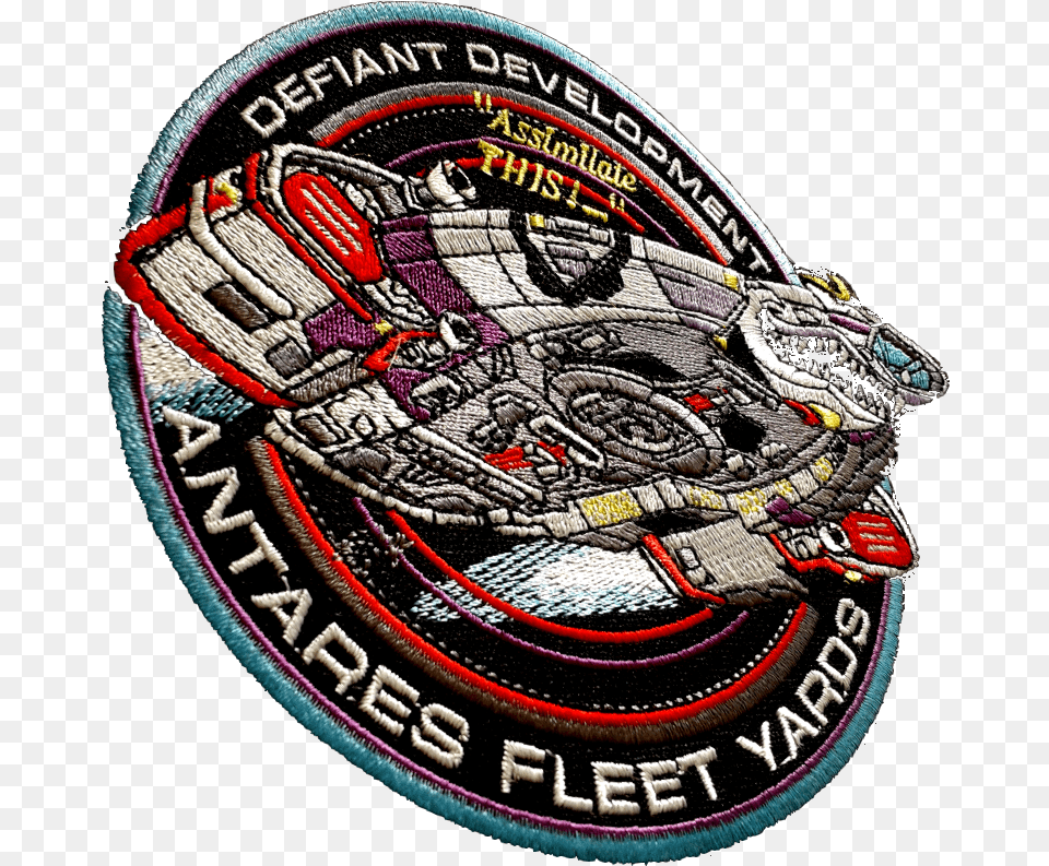 Defiant Antares Fleet Yards Uniform Patch Deep Space Nine Defiant Development Yards Logo, Badge, Symbol, Clothing, Footwear Free Transparent Png