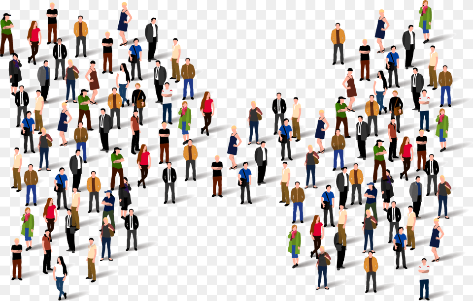 Define And Understand Your Audience, People, Person, Walking, Crowd Free Png Download