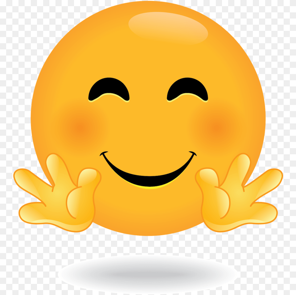 Define Awesome Hug Emoji Smiley, Citrus Fruit, Food, Fruit, Orange Png