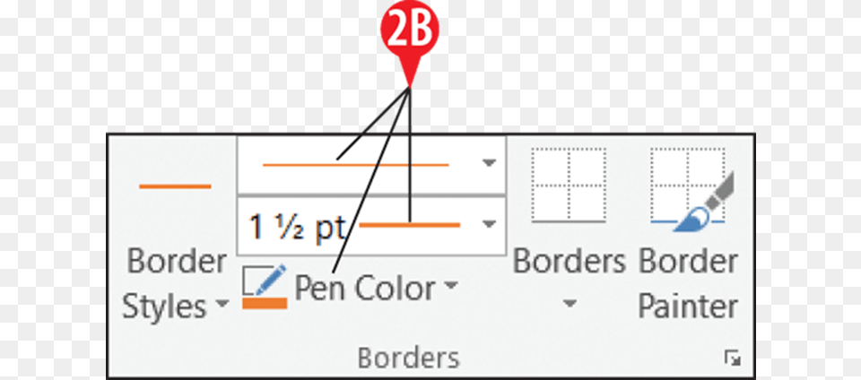 Define The Border Using The Tools In The Borders Group Diagram, Symbol, Sign, Text Png