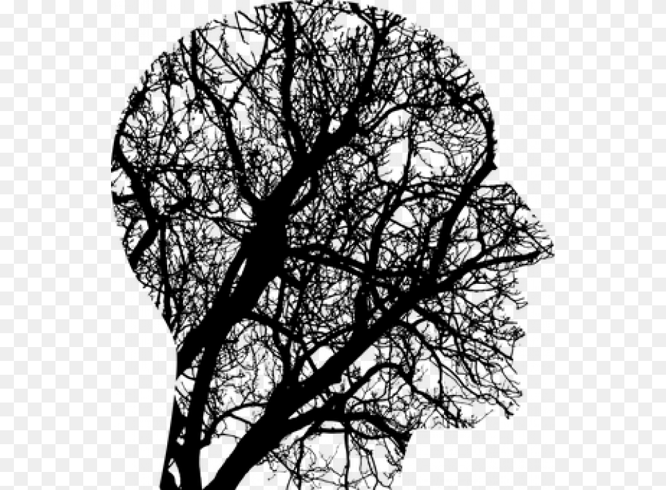 Deforestation Affects Mental Health Black And White Think, Gray Free Png