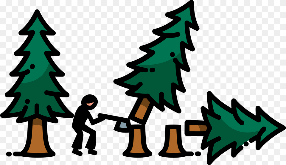 Deforestation Clipart, Plant, Tree, Person, Christmas Free Png