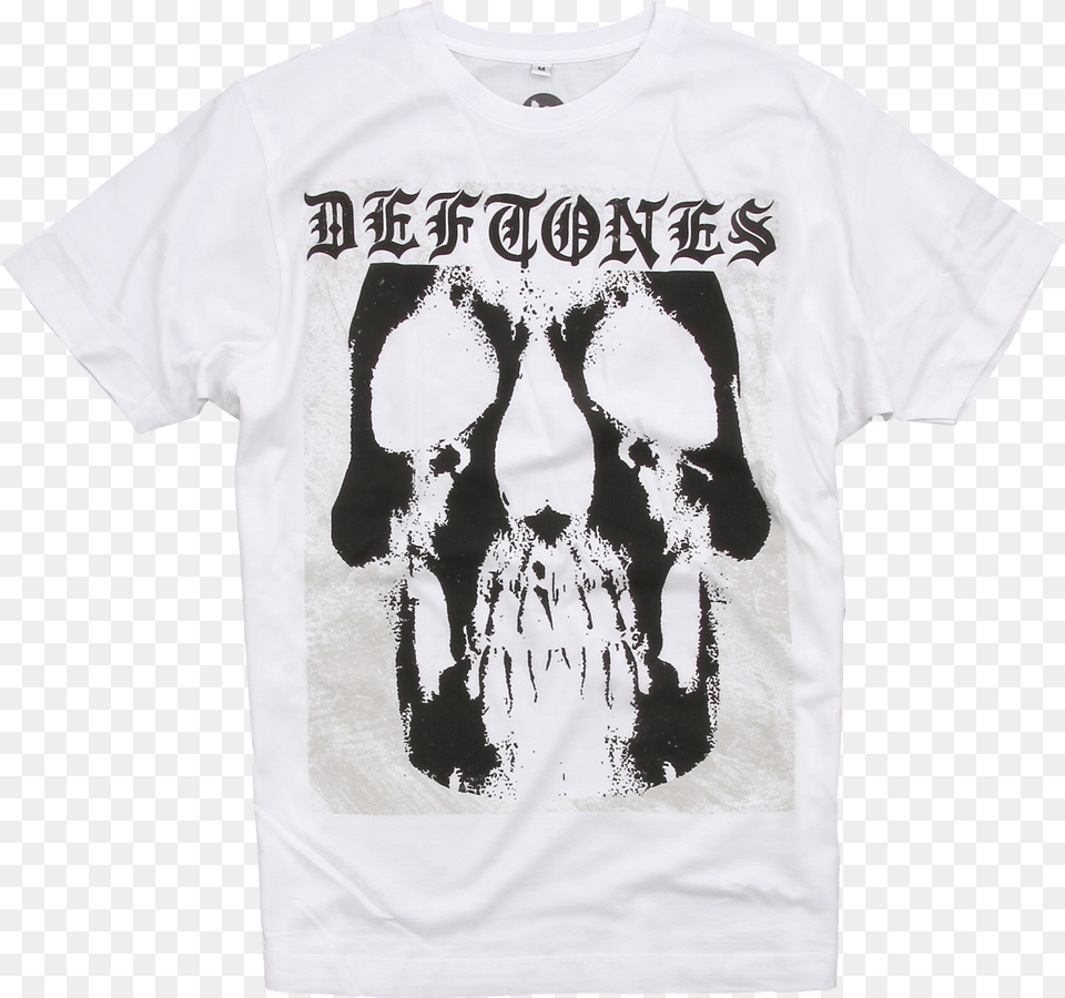 Deftones White Skull Shirt, Clothing, T-shirt, Adult, Bride Free Transparent Png