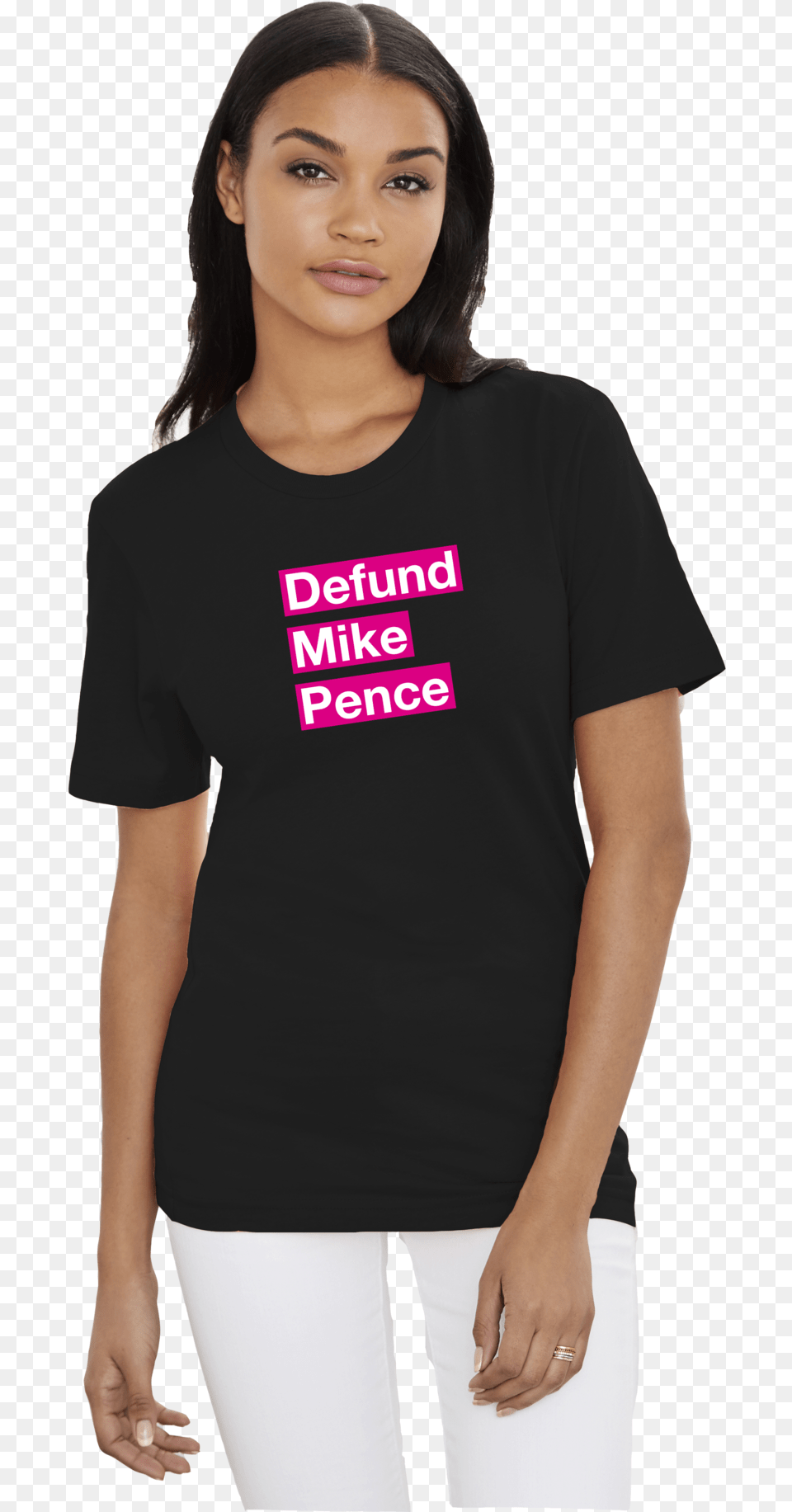 Defund Mike Pence Tee Girl, Woman, Adult, Clothing, Female Png Image