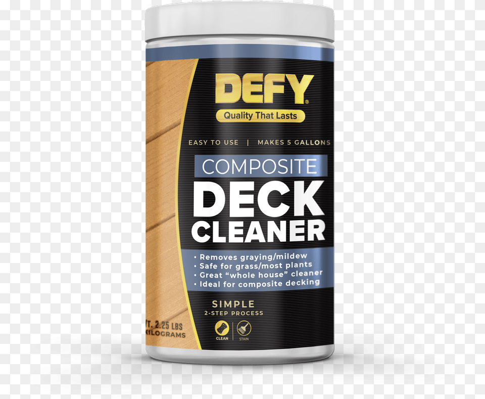 Defy Composite Deck Cleaner Lager, Can, Tin Free Transparent Png