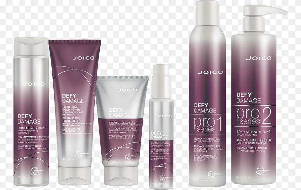 Defy Damage Home Care And Pro Series Joico Defy Damage Pro Series, Bottle, Lotion, Cosmetics, Perfume Free Transparent Png