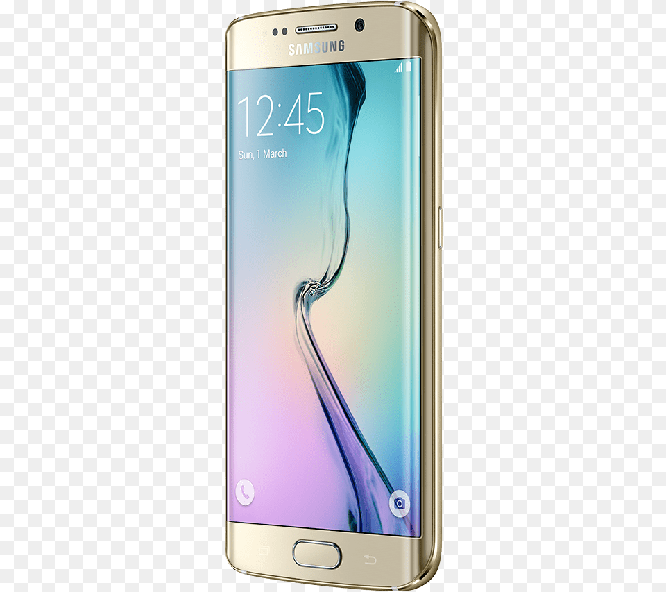 Degree Angled View Of Galaxy S6 Edge From The Left Edge 6 Samsung, Electronics, Mobile Phone, Phone Free Transparent Png