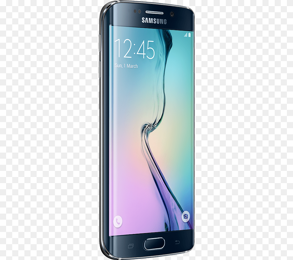 Degree Angled View Of Galaxy S6 Edge Samsung Galaxy S6 Edge, Electronics, Mobile Phone, Phone Png Image