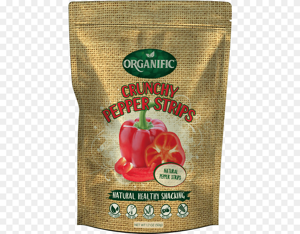 Dehydrated Red Bell Pepper Chips Curly Kale, Bag, Bell Pepper, Food, Plant Free Png Download