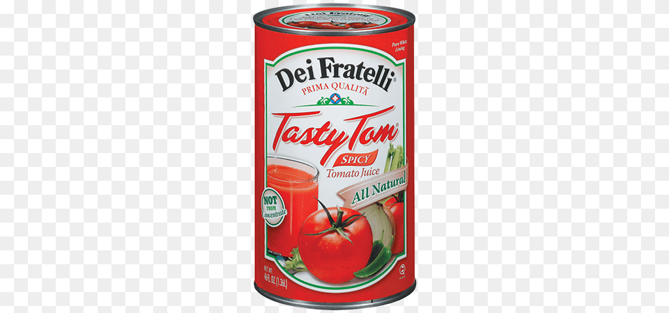 Dei Fratelli Spicy Tomato Juice, Tin, Food, Ketchup, Can Free Transparent Png