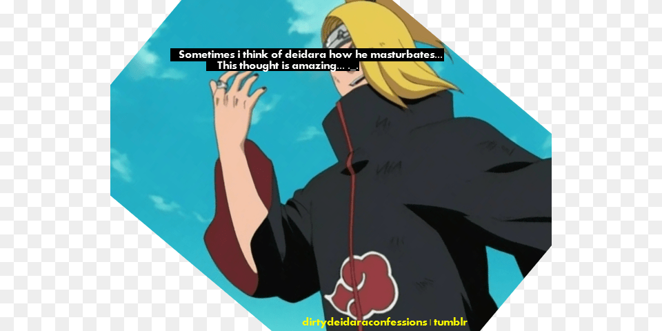 Deidara Confession Naruto Shippuden Akatsuki Poster, Adult, Publication, Person, Woman Free Transparent Png