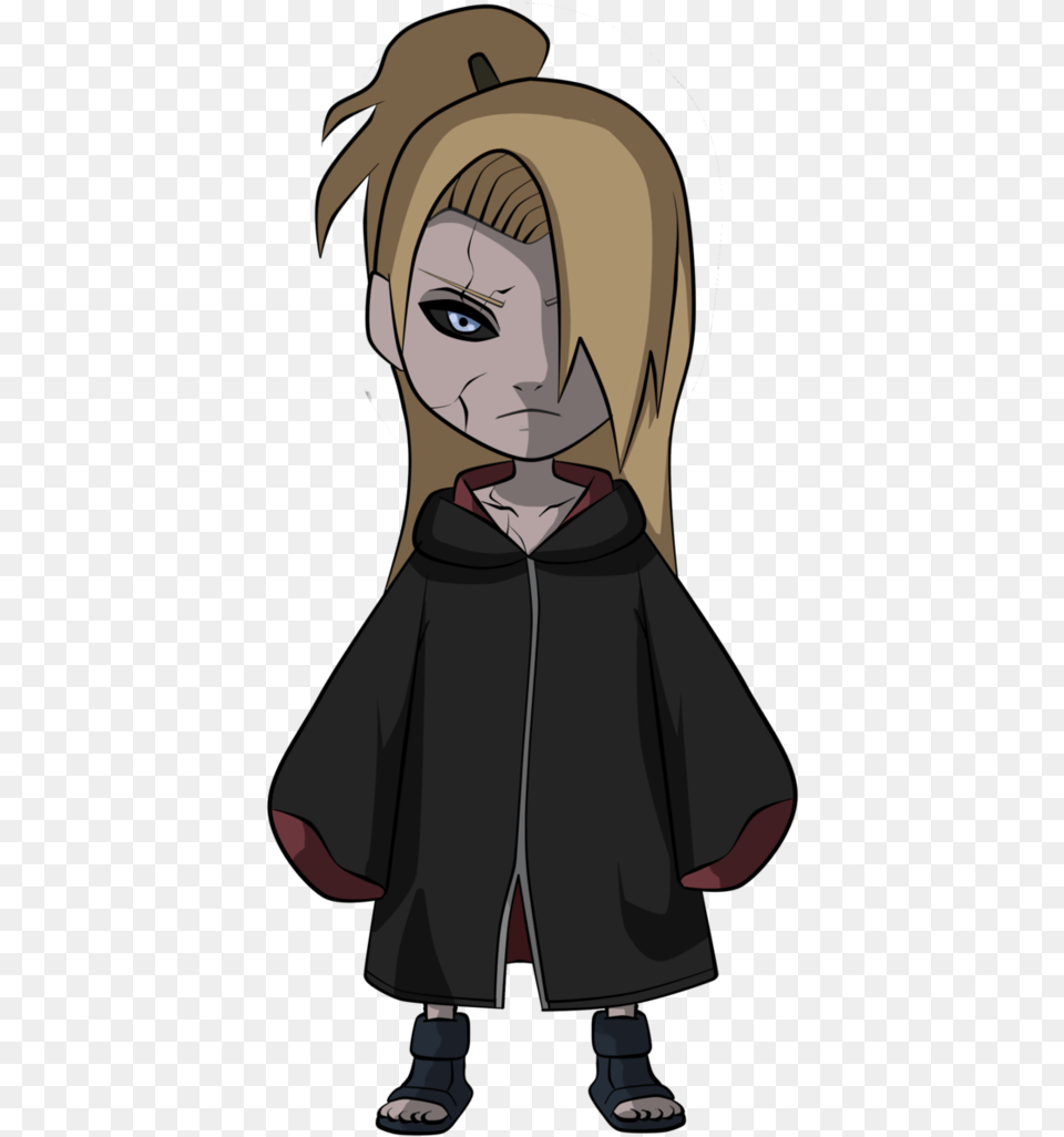 Deidara Edo Tensei Chibi, Cape, Clothing, Fashion, Person Png Image