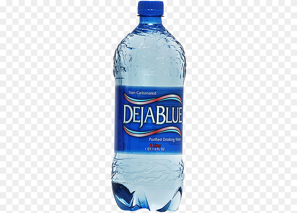 Deja Blue Water Deja Blue 1 Liter, Beverage, Bottle, Mineral Water, Water Bottle Png