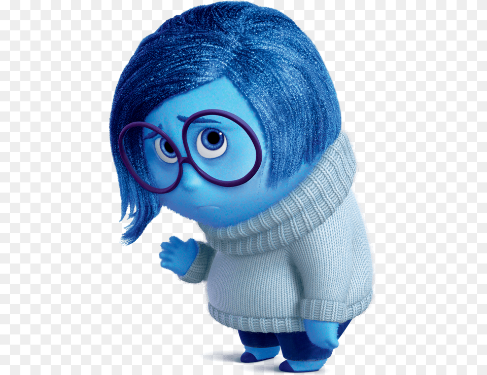Dejected Clipart Inside Out Sadness, Person, Accessories, Glasses, Toy Free Transparent Png