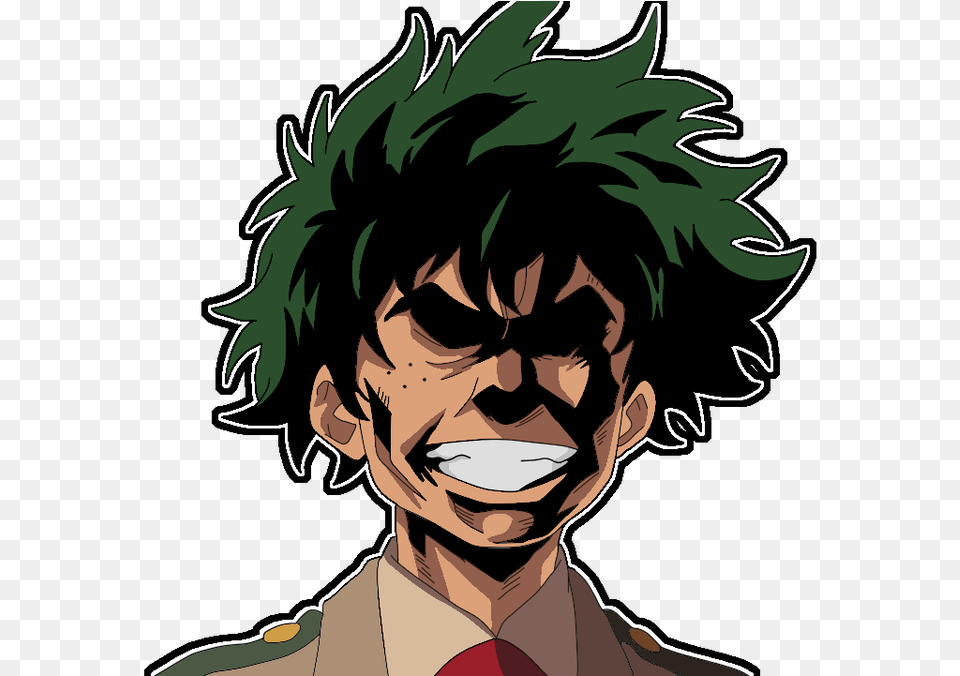 Deku All Might S Face Cute My Hero Academia, Publication, Book, Comics, Person Free Transparent Png