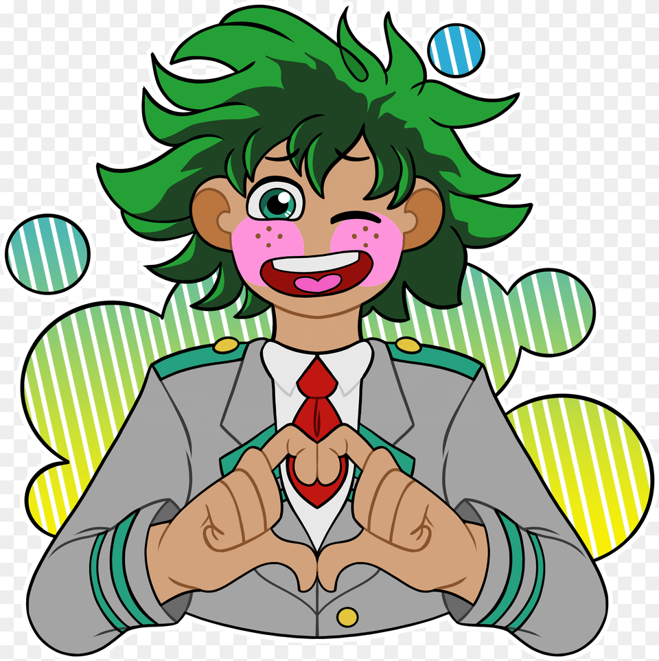 Deku Loves You Cartoon, Baby, Person, Book, Comics Free Transparent Png