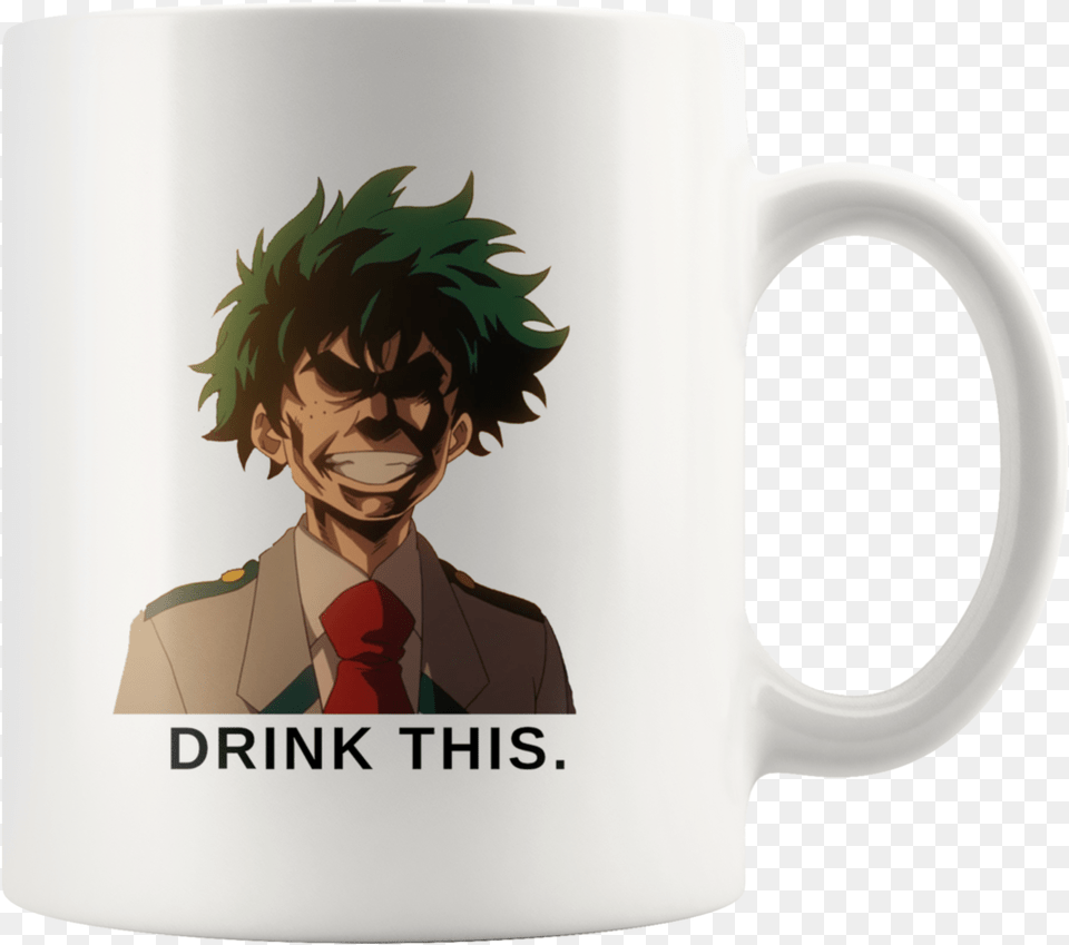 Deku Midoriya With All Might39s Face, Adult, Person, Man, Male Png Image