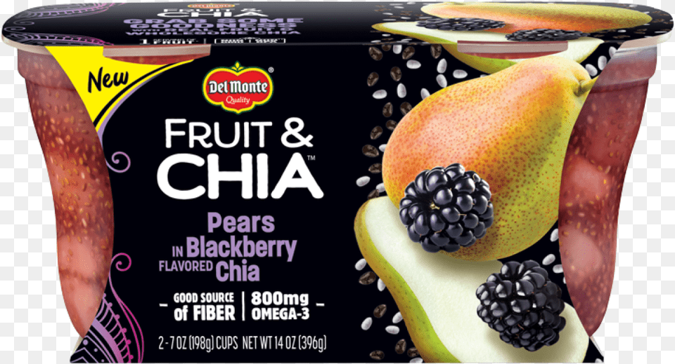Del Monte Fruit And Chia, Food, Plant, Produce, Berry Free Transparent Png
