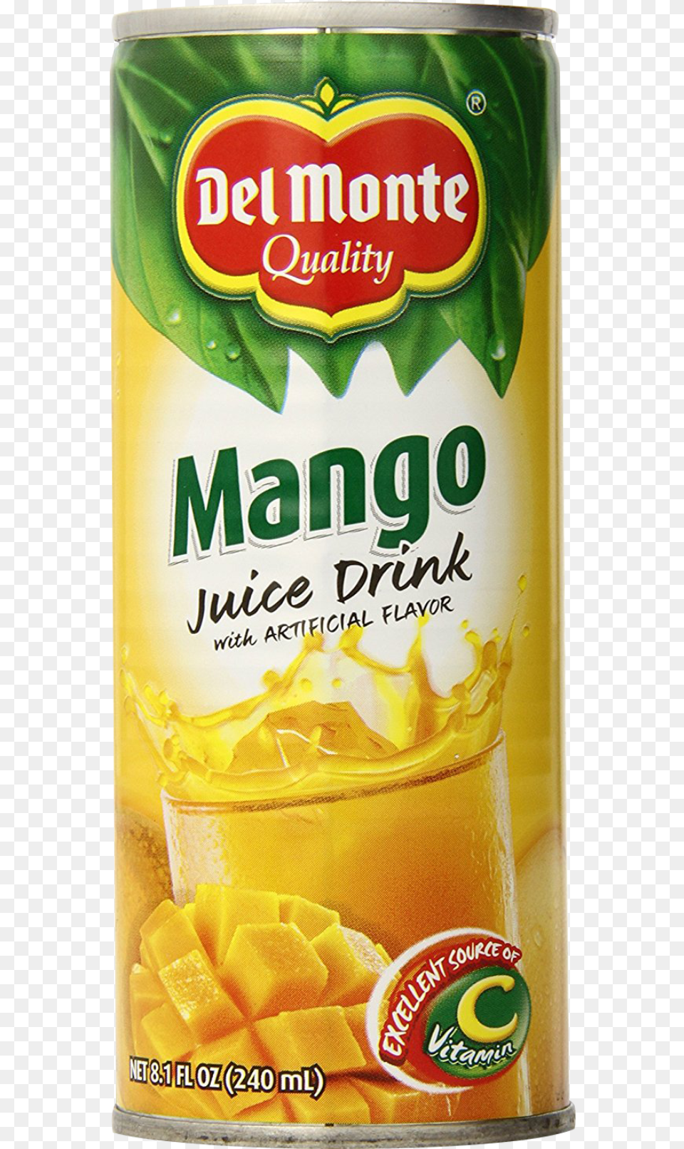 Del Monte Mango Juice 240ml Mango Juice In Can Del Monte, Tin, Beverage Free Png