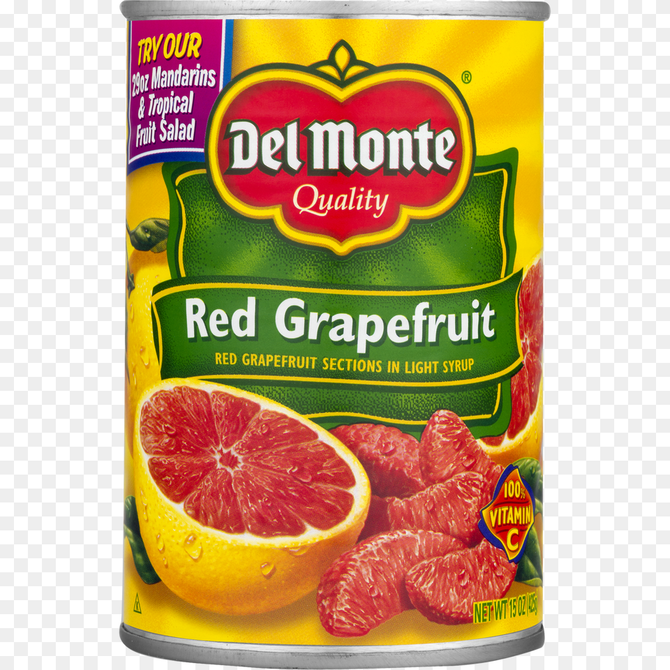 Del Monte Red Grapefruit In Light Syrup Oz, Citrus Fruit, Food, Fruit, Plant Png