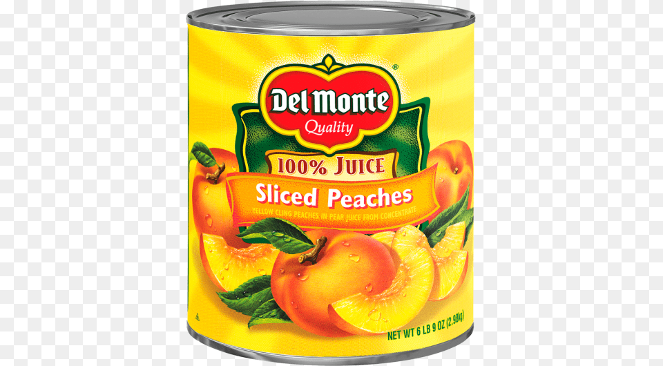 Del Monte Sliced Yellow Cling Peaches In Pear Juice From Del Monte Canned Peaches, Food, Fruit, Plant, Produce Free Transparent Png