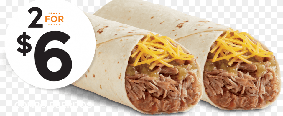 Del Taco Carnitas Combo Burritos Del Taco Carnitas 2019, Burrito, Food Free Transparent Png