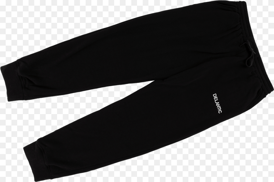 Delantic Logo Velour Lined Sweatpants Black Burrr Sweatpants, Clothing, Pants, Fleece Png Image