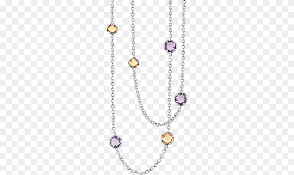 Delatori Citrine And Amethyst Necklace Friendship Necklace, Accessories, Jewelry, Gemstone, Diamond Png Image
