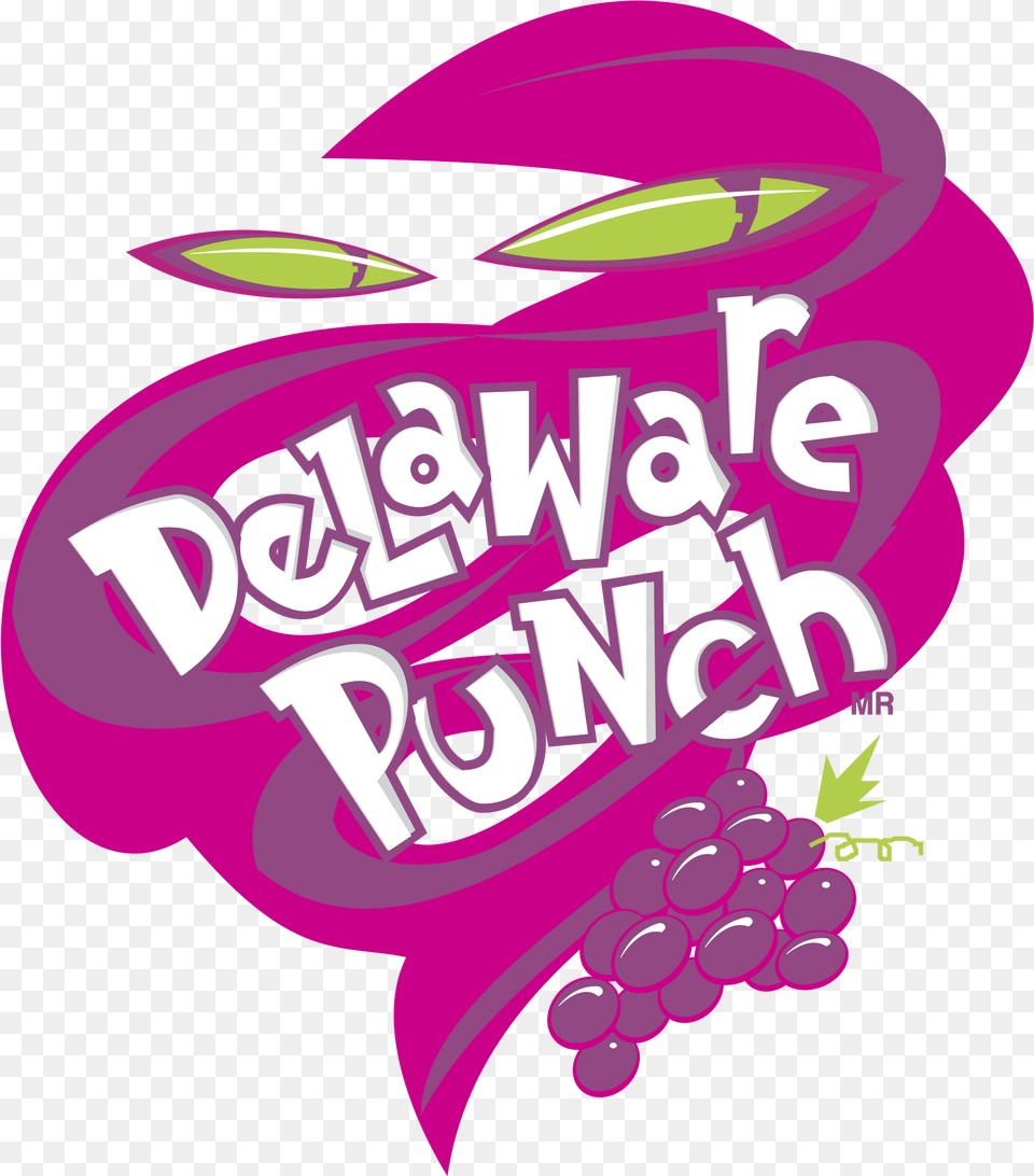 Delaware Punch Logo Transparent Delaware Punch Logo, Purple, Food, Fruit, Grapes Png