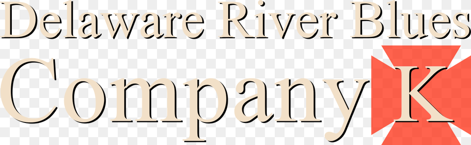 Delaware River Blues Company K Calligraphy, Text, Symbol Free Transparent Png