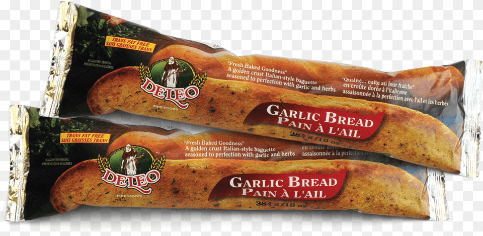 Deleo White Garlic Bread Snack, Food, Hot Dog, Person Free Transparent Png