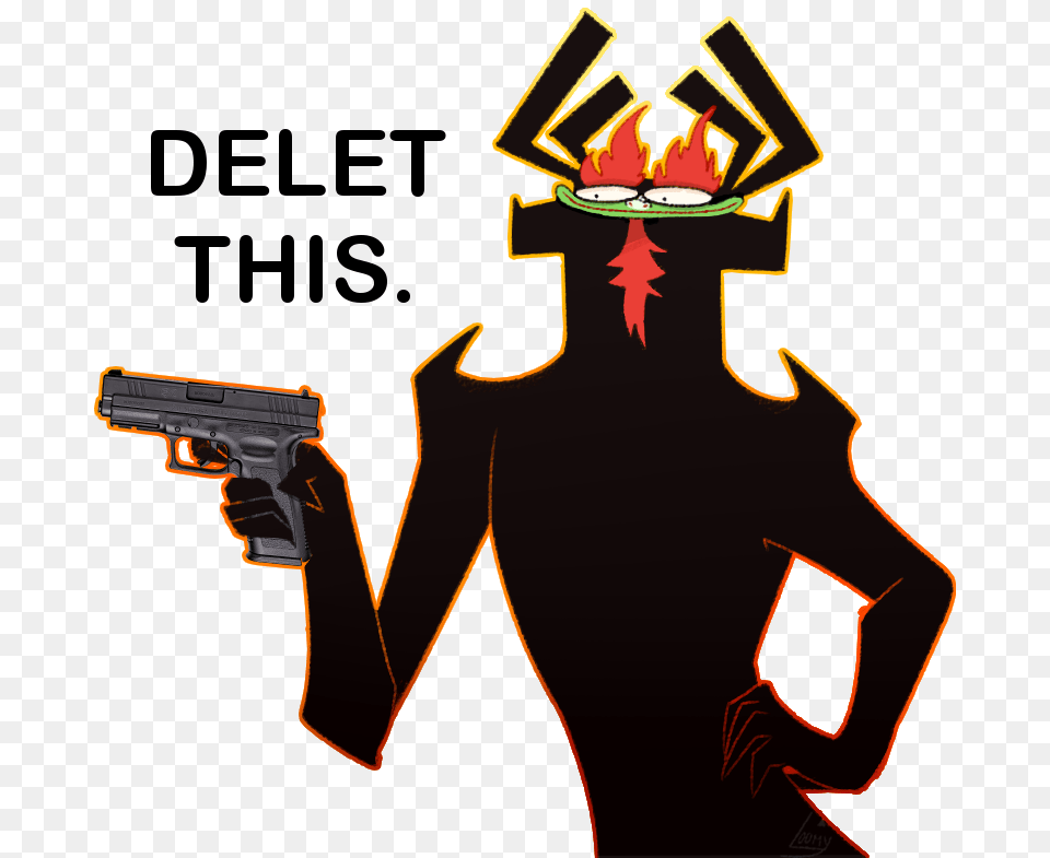 Delet This Foolish Samurai Samurai Jack Know Your Meme, Firearm, Gun, Handgun, Weapon Free Transparent Png