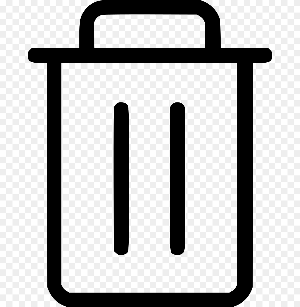 Delete Bin Trash Spam Can Comments Icon, Stencil, Bag Free Png
