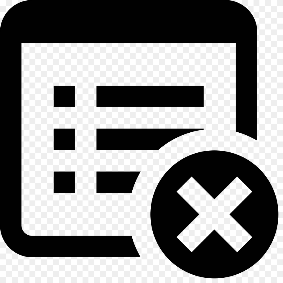 Delete Document Icon, Gray Free Png Download