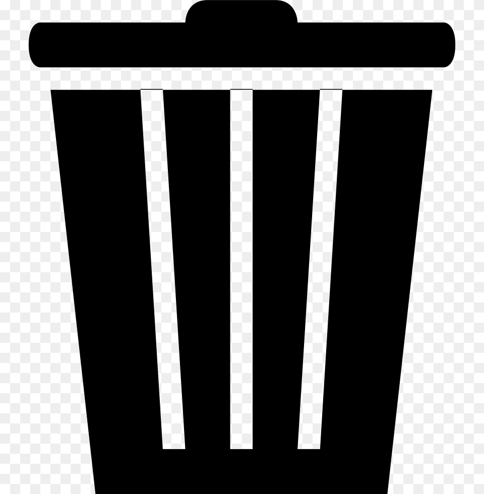 Delete Recycle Bin Remove Dustbin Trash Can Trashcan Recycling Bin, Stencil Free Png Download