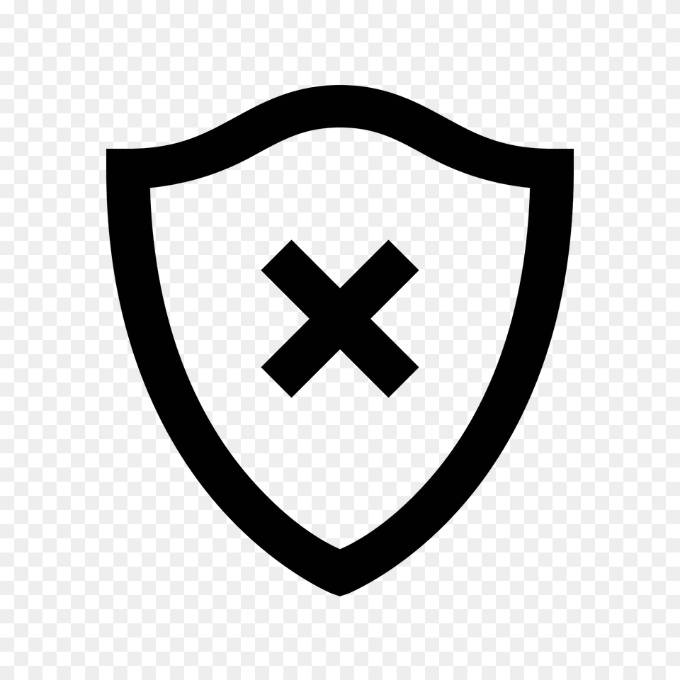 Delete Shield Icon, Gray Png