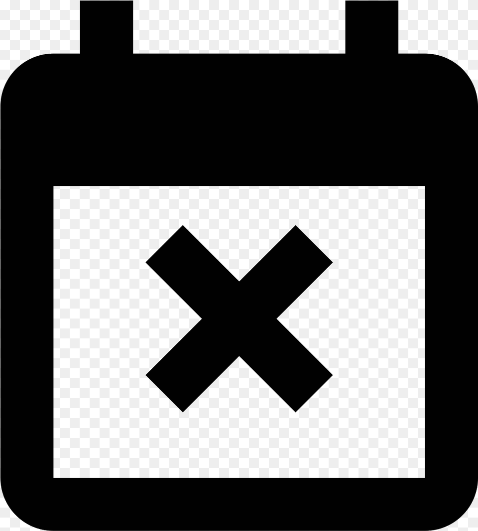 Delete Symbol Event Vector Icon, Gray Free Transparent Png
