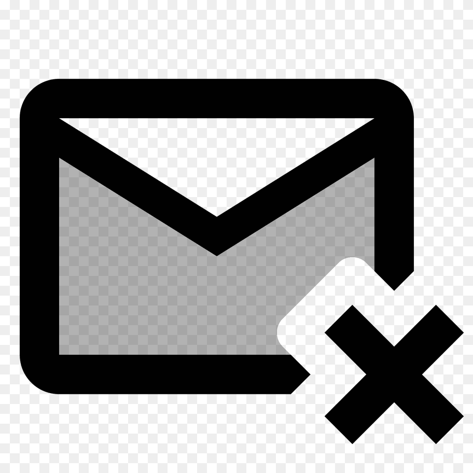 Deleted Message Icon, Gray Png
