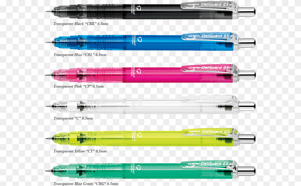 Delguard Light Mechanical Pencil Produk Zebra Zebra Delguard Clear Blue, Pen, Device, Screwdriver, Tool Free Png