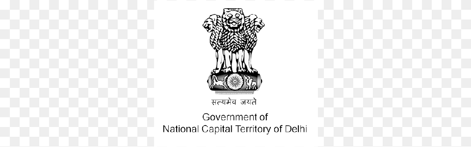 Delhi Government Logo Square, Art, Animal, Lion, Mammal Png