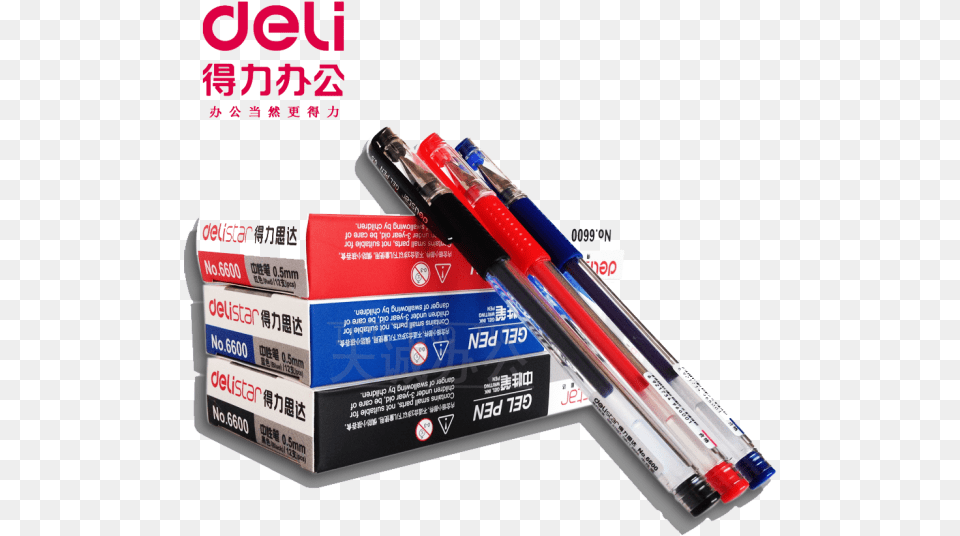 Deli 6600 Gel Ink Stick Pens Pen Free Png