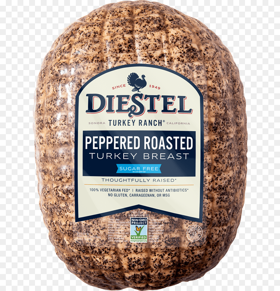 Delibulk Turkeybreast Pepperroasted Nongmo Rendering Diestel Turkey Peppered, Food, Produce, Nut, Plant Free Transparent Png