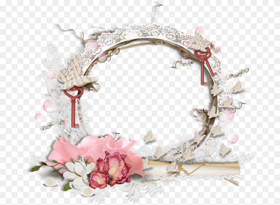 Delicadezas En Marcos Y Decoraciones En Tonos Rosa Decoraciones En Hd, Flower, Plant, Rose, Accessories Free Transparent Png