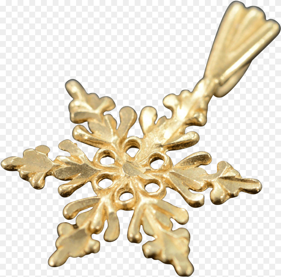 Delicate Diamond Cut Snowflake Charmpendant Clipart Solid, Accessories, Gold, Pendant, Chandelier Png