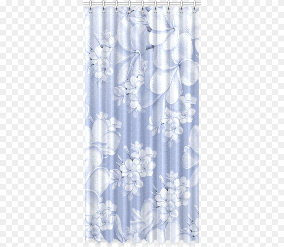 Delicate Floral Patternblue Window Curtain Window Valance, Shower Curtain, Adult, Bride, Female Free Png Download