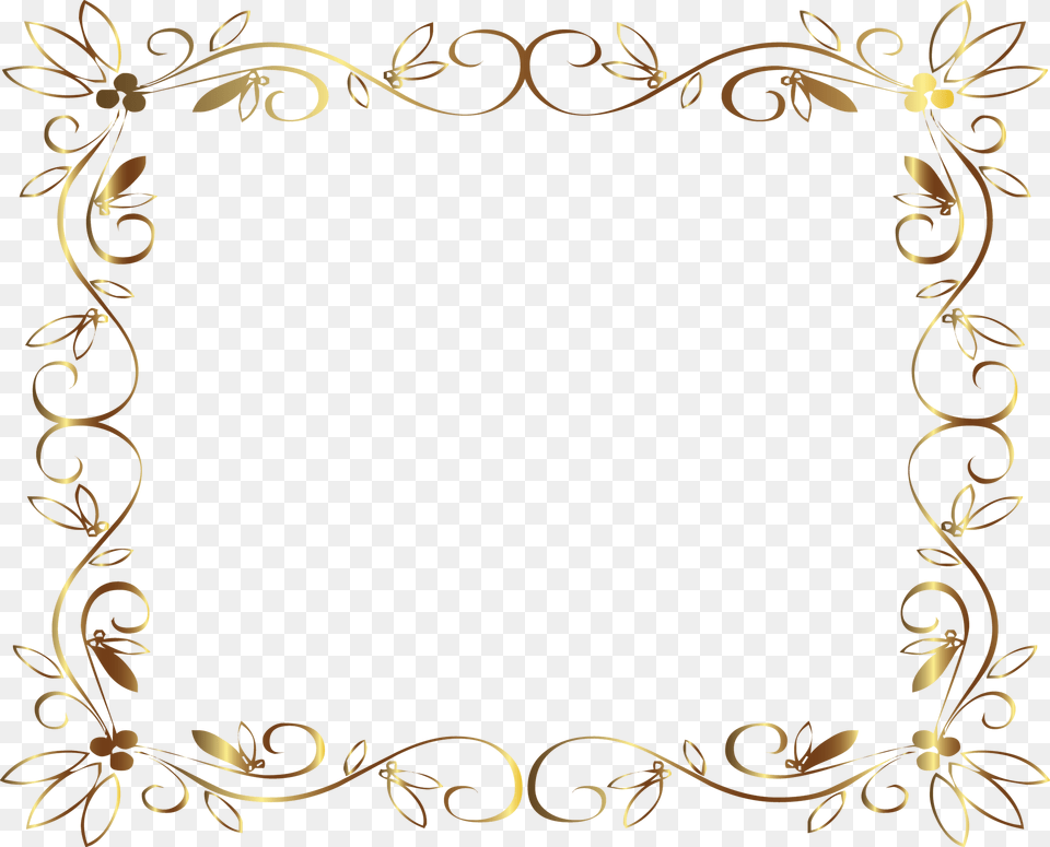 Delicate Gold Frame Marcos Para Invitaciones De Boda, Art, Floral Design, Graphics, Home Decor Free Png Download