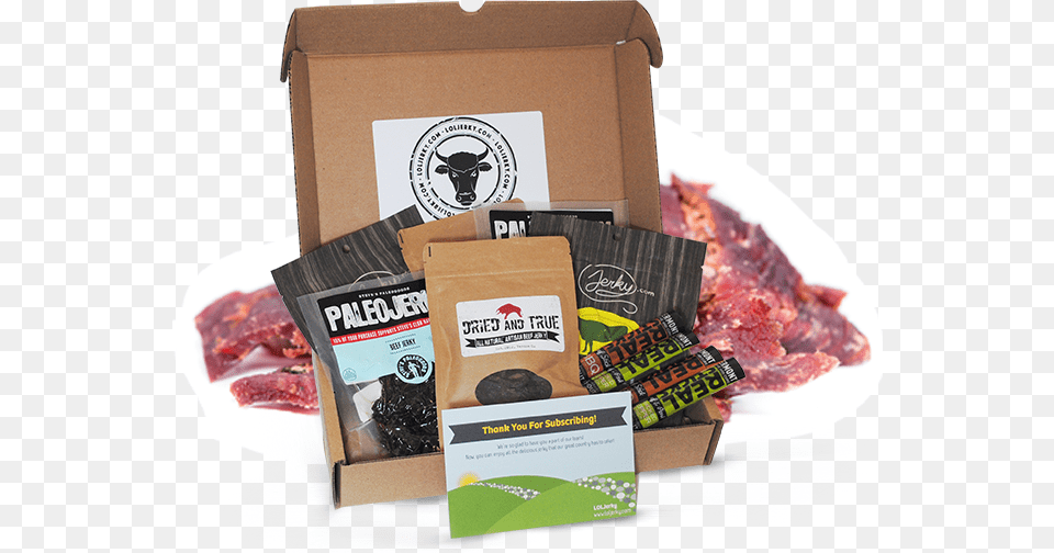 Delicious Beef Jerky Delivered, Box, Food, Bbq, Cooking Free Png