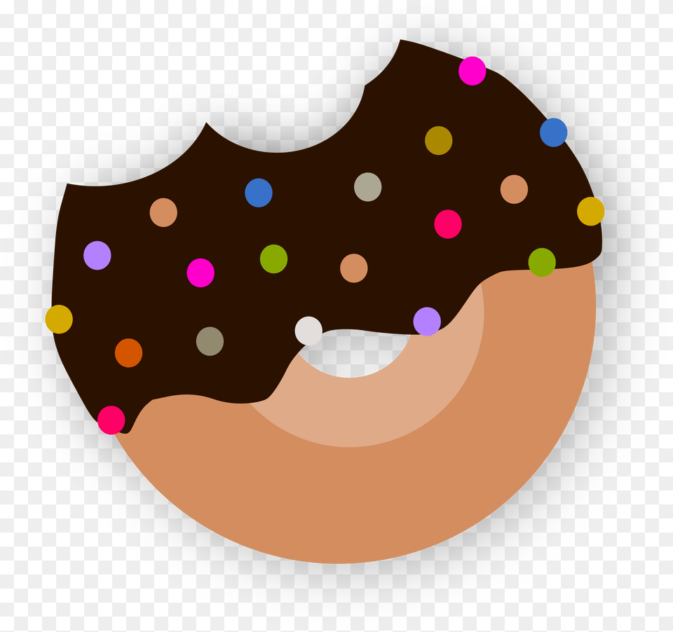 Delicious Donut With Chocolate Clip Arts Chocolate Donut Clipart, Food, Sweets, Astronomy, Moon Png Image