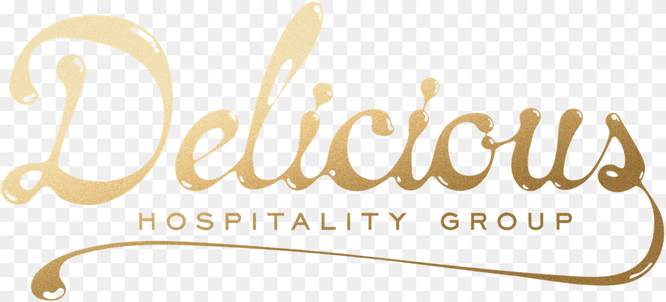 Delicious Hospitality Group Logo Calligraphy, Handwriting, Text Free Png Download