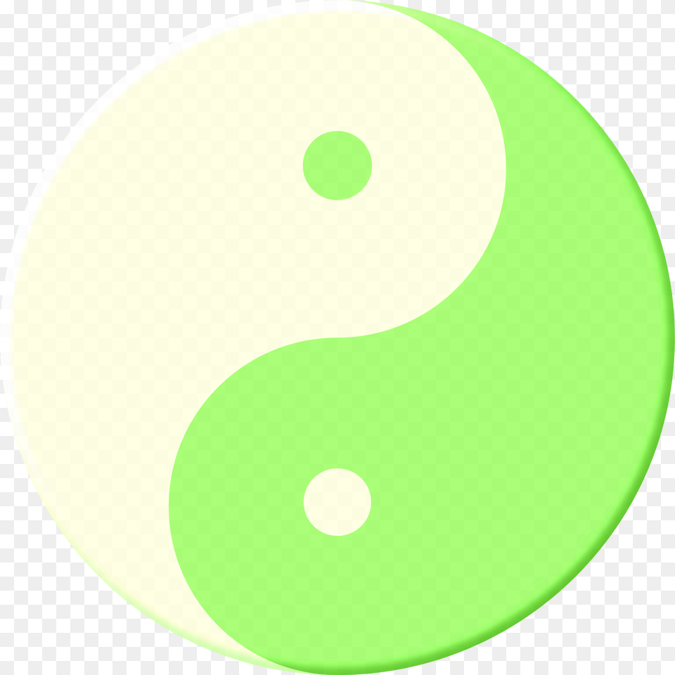 Delicious Yin Yang Mint Pudding Clip Arts, Green, Symbol, Text, Number Free Png Download